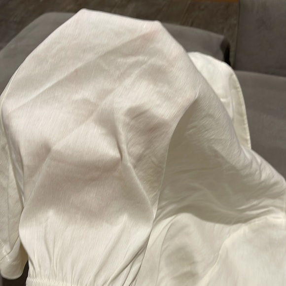 Zara tie front cropped shirt - Picture 7 of 9